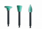 Энхенсы Kagayaki Ensmart чашки зелёные /чёрная ножка/ для финишной обработки композитов - 1 шт.