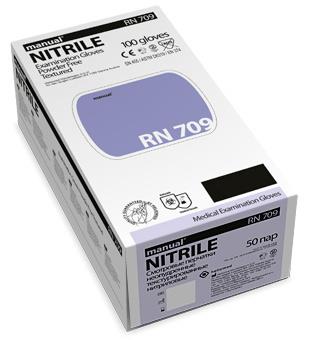 Перчатки нитриловые L RN709 сирень - 100 шт.