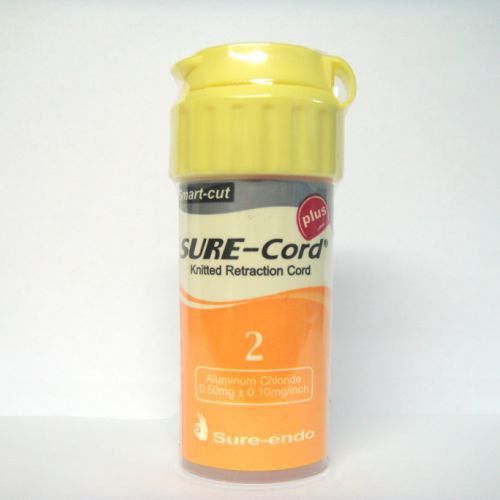 Ретракционная нить Sure Cord Plus из микрофибры, пропитанная гидрохлоридом алюминия №2