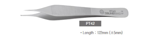 Пинцет PT42 для мягких тканей 120 мм.