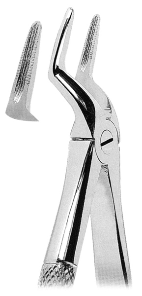 Щипцы №51А для удаления корней верхней челюсти с узкими губками BD-700/51A