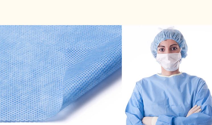 Комплект стерильной хирургической одежды одноразовый /халат/маска/шапочка-колпак/