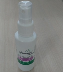 Алмадез-ликвид дезинфицирующее средство /спрей/ в качестве кожного антисептика - 100 мл.