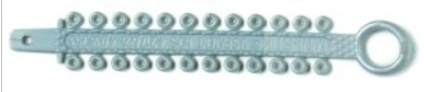 Лигатура эластичная Mini-Stick A1 24 лигатуры на модуле серая - 1 шт.