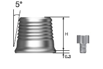 Титановое основание TS Multi Ti Base высота - 6 мм. угол - 5