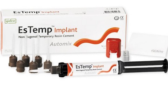 ЕсТемп Имплант EsTemp Implant временный цемент для фиксации коронок на имплант - 8 гр.