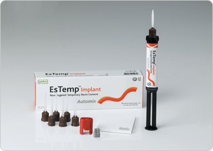 ЕсТемп Имплант EsTemp Implant временный цемент для фиксации коронок на имплант - 8 гр.
