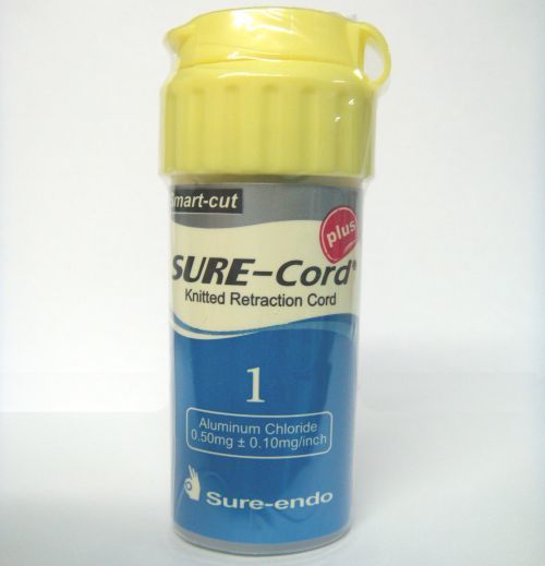 Ретракционная нить Sure Cord Plus из микрофибры, пропитанная гидрохлоридом алюминия №1