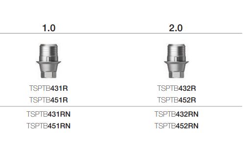 Абатмент трёхкомпонентный TS Link стандарт 6-гранник D-4.5 G/H-2.0 H-5.0 