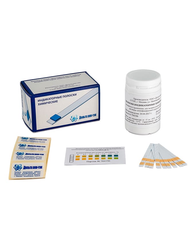 Тест-полоски Алмадез ДХЦ на хлорные таблетки - 100 тестов