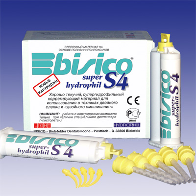 Бисико S4 suhy superhydrophil супергидрофильный коррегирующий материал /3 карт. х 48 мл. + 24 смес./