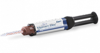 МаксЦем Maxcem Elite Mini Kit прозрачный самопротравливающий адгезивный цемент Kerr - 5 гр.