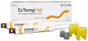 ЕсТемп EsTemp NE временный цемент для фиксации без эвгенола /2 шприца по 10 гр./