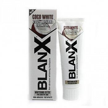 Зубная паста Blanx Coco White отбеливающая, 75 мл.