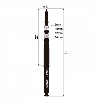 Фреза хирургическая Lindemann LINDR-S26, d=2,6мм, L=18мм