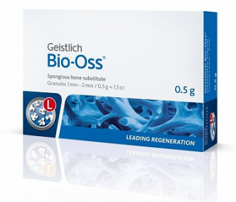 БИО-ОСС Bio-Oss spongiosa гранулы 1 - 2 мм. - 0.5 гр. L