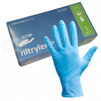 Перчатки смотровые NITRYLEX PF PROTECT нест, нитрил, неопудр,текстур. на пальцах М 100пар (200шт)